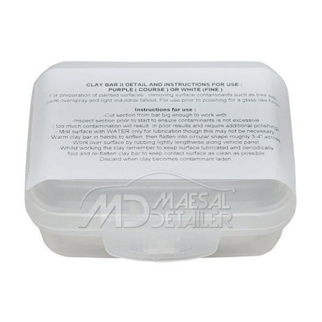 Clay bar suave 100 g (uso con agua) Descontaminar coche