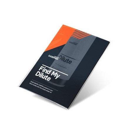 CarPro Find My Dilute Set de pegatinas para botellas Dilute