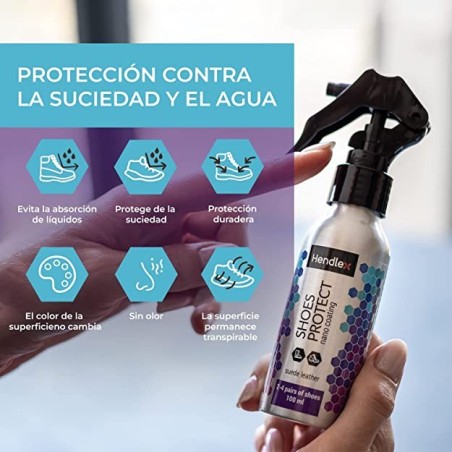 HENDLEX Shoes Protect Suede 100 mL Impermeabiliza calzado suede