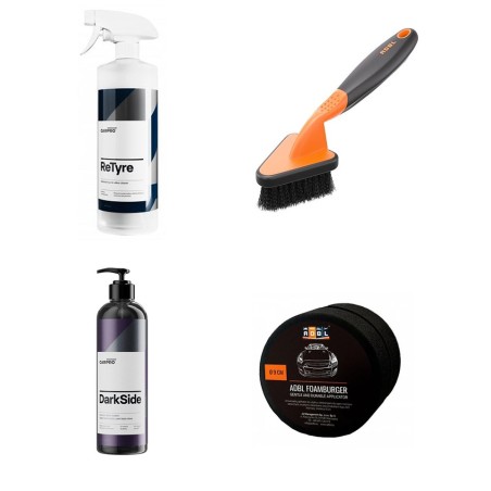 Kit de detallado de neumáticos CarPro y ADBL