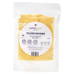 ULTRACOAT YELLOW BAHAMA Kit de 2 toallas de microfibras