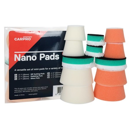 CarPro Nano Pads Kit de esponjas para plato de 25 y 50 mm