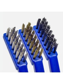 VONIXX Cepillos de detallado de Nylon, Latón y Acero