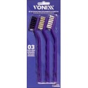 VONIXX Cepillos de detallado de Nylon, Latón y Acero