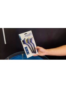 VONIX Kit de Cepillos de Nylon, Latón y Acero Doble Cara