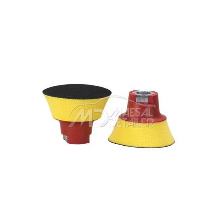 Flexipads plato de 75 mm m14 con velcro y espuma (25 mm)