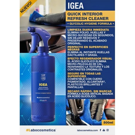 Labocosmetica IGEA Quick Detail de Interiores Antibacteriano Listo Para Usar