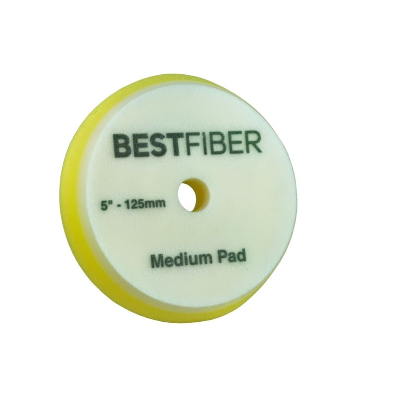 BestFiber Medium Pad Esponja de Pulido para Pulidora Orbital