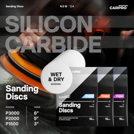CarPro Discos de lija de Carburo de Silicio 10 unidades