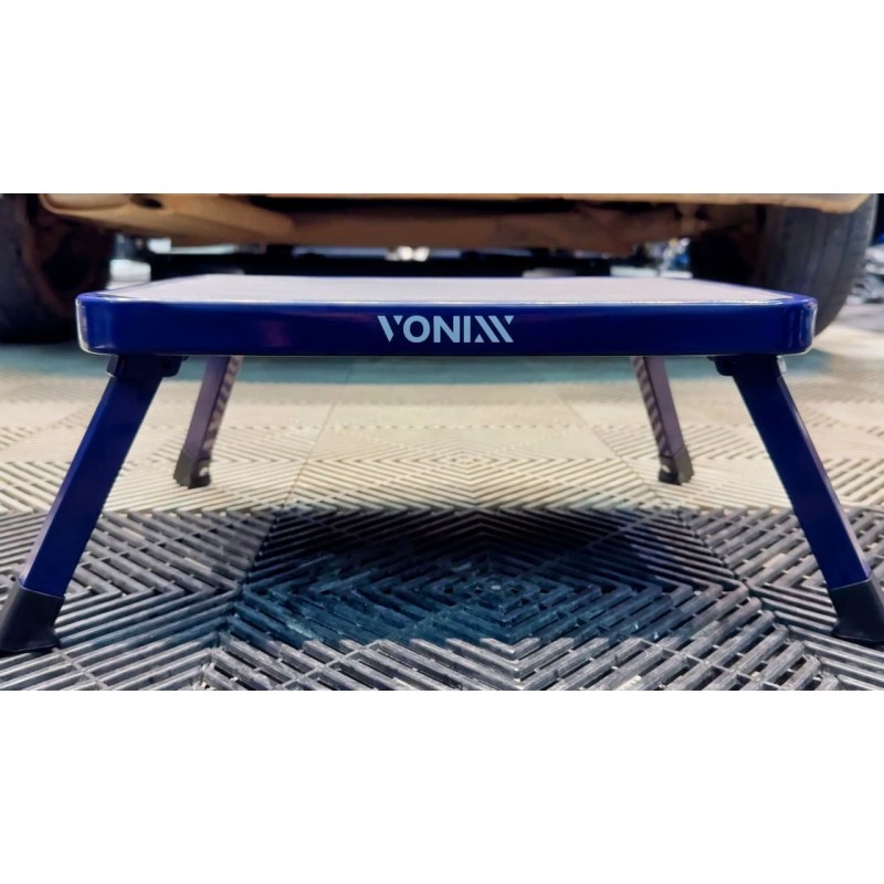 VONIXX Banqueta Metálica Plegable 46x32x17 cm