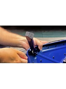 VONIXX Banqueta Metálica Plegable 46x32x17 cm