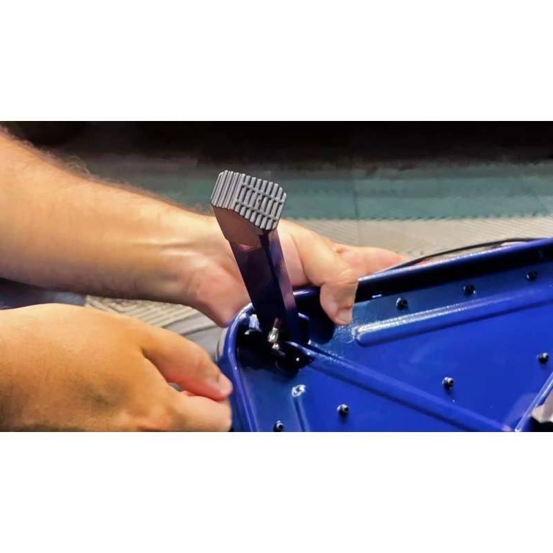 VONIXX Banqueta Metálica Plegable 46x32x17 cm