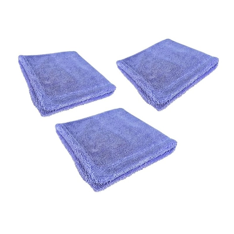 BestFiber Kit de 3 Double Twist toalla twisted pile 40X40 CM 900 GSM