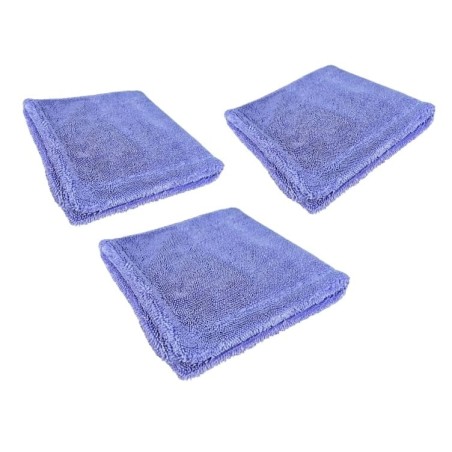 BestFiber Kit de 3 Double Twist toalla twisted pile 40X40 CM 900 GSM