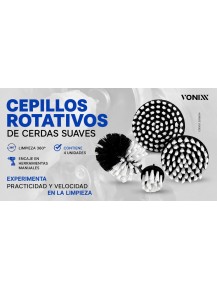 Vonixx Juego de Cepillos Rotativos de Cerdas Suaves para Taladro