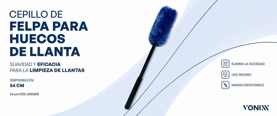 Vonixx Cepillo de Llantas Suave