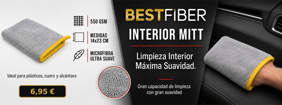 BestFiber Interior Mitt Guante de microfibra de Interiores