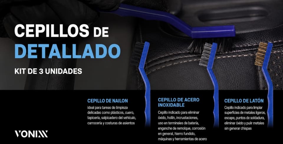 Vonixx Cepillos de Detallado